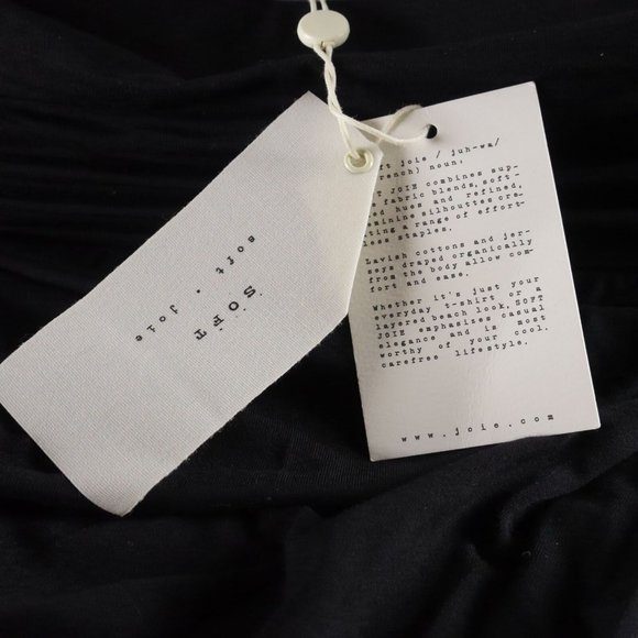 NWT soft joie DESIGNER BLACK MOCK WRAP MAXI SKIRT Women's Size XS ANB - Picture 4 of 4